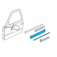 OEM GMC Sonoma Body Side Molding Diagram - 15768344