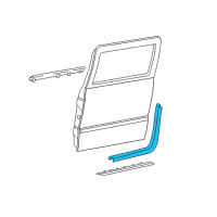 OEM 1994 GMC C1500 Suburban Drip Weatherstrip Diagram - 15766539