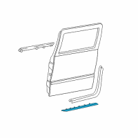 OEM 1994 GMC C1500 Suburban Seal Asm-Rear Side Door Lower Diagram - 15715163