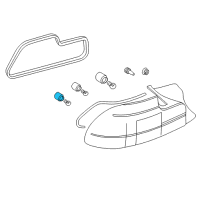 OEM 1991 BMW 850i Bulb Socket Diagram - 63-21-1-379-397