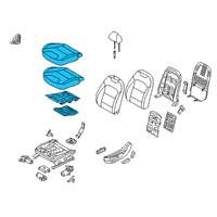 OEM Kia Niro EV Cushion Assembly-Front Seat Diagram - 88100G5161B31