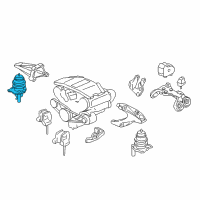 OEM 2002 Acura RL Insulator Assembly, Right Front Enginemounting Diagram - 50810-SZ3-033