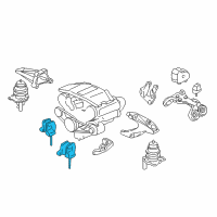 OEM Acura RL Stopper, Front Engine Diagram - 50840-SZ3-A00