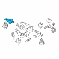 OEM 1996 Acura RL Bracket, Passenger Side Main Engine Mounting Diagram - 50824-SZ3-000