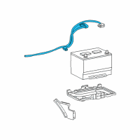 OEM 2002 Ford E-250 Econoline Positive Cable Diagram - YC2Z-14300-AA