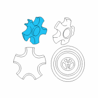 OEM Toyota RAV4 Center Cap Diagram - 42603-42010