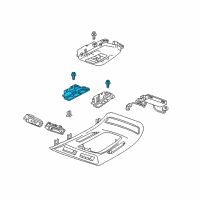 OEM 2019 Cadillac CT6 Reading Lamp Assembly Diagram - 84221925