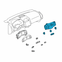 OEM 2003 Saturn Vue Dash Control Unit Diagram - 15808975