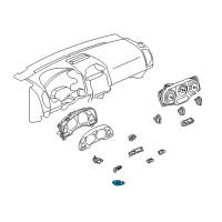 OEM Saturn Switch Asm, Hazard Warning Diagram - 10359038