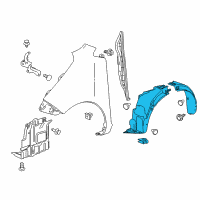 OEM 2022 Chevrolet Spark Fender Liner Diagram - 42702453