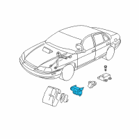 OEM 2006 Chevrolet Monte Carlo Front Sensor Diagram - 15250331