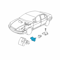 OEM 2006 Chevrolet Impala Front Sensor Diagram - 15250331