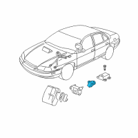 OEM Chevrolet Impala Side Sensor Diagram - 10346367