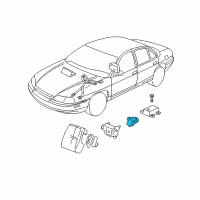 OEM 2006 Chevrolet Impala Side Sensor Diagram - 10346367