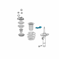 OEM 2022 Honda Accord Rubber, Left Front Spring Mount (Lower) Diagram - 51694-TVA-A01