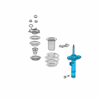 OEM 2018 Honda Accord Shock Absorber Unit, Left Front Diagram - 51621-TVA-A03