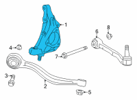 OEM 2020 Cadillac CT5 Knuckle Diagram - 84032115