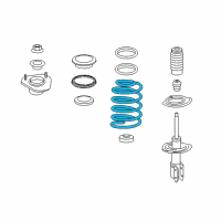 OEM 2007 Chevrolet Impala Front Springs Diagram - 22229680