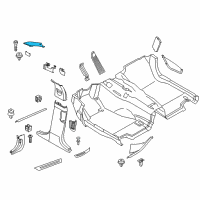 OEM 2013 BMW 528i Cover, Column A Left Diagram - 51-43-8-038-169