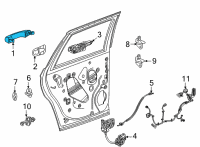 OEM 2022 Cadillac Escalade ESV Handle, Outside Diagram - 13541322