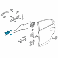 OEM 2021 Honda Insight Handle Assembly (Apex Silver) Diagram - 72120-TBA-A11ZA