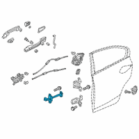 OEM 2017 Honda Civic Checker Complete, Left Rear Diagram - 72880-TBA-A01