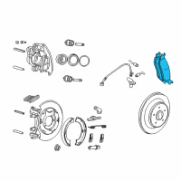 OEM 2006 Jeep Liberty Shoe Kit-Disc Brake Diagram - 5179242AA