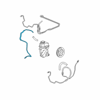 OEM 2008 Chevrolet Impala Hose-P/S Fluid Reservoir Inlet Diagram - 20854728