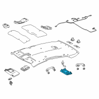 OEM Toyota Camry Dome Lamp Diagram - 81240-35020-E1