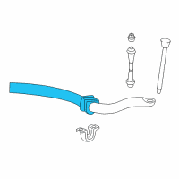 OEM 2010 Ford Explorer Sport Trac Stabilizer Bar Insulator Diagram - 6L2Z-5484-AA