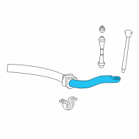 OEM Mercury Stabilizer Bar Diagram - 9L2Z-5482-A
