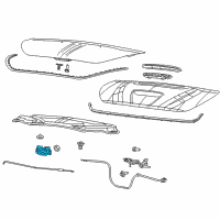 OEM 2014 Dodge Dart Hood Latch Diagram - 68086832AA