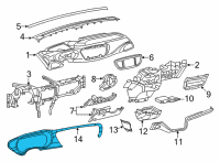 OEM Chrysler Pacifica Bezel-Instrument Cluster Diagram - 5RL241A5AD