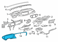 OEM Chrysler Voyager Bezel-Instrument Cluster Diagram - 5RL241A5AD