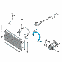 OEM 2013 Ford Fusion AC Hose Diagram - DG9Z-19D742-L