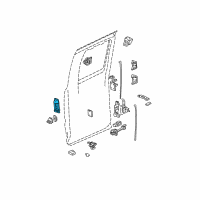 OEM 2001 GMC Sierra 3500 Handle, Outside Diagram - 15758172