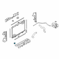 OEM 2018 Nissan Rogue Mounting-Rubber, Radiator Lower Diagram - 21507-4BA0A