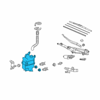 OEM Lexus Jar, Washer, A Diagram - 85315-0E030