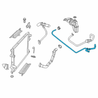 OEM Chrysler Hose-Heater Supply Diagram - 55038134AF