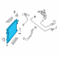 OEM 2019 Dodge Challenger Engine Cooling Radiator Diagram - 5170742AA