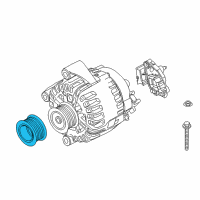 OEM 2010 BMW X5 Pulley Diagram - 12-31-7-801-125