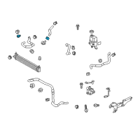 OEM Toyota Prius Plug-In Inlet Hose Clamp Diagram - 90466-21004