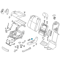 OEM 2013 Infiniti M37 Front Seat Slide Switch, Left Diagram - 87067-1MA0C