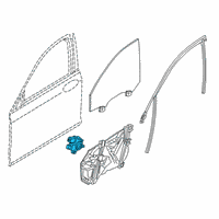 OEM 2020 BMW 750i xDrive DRIVE FOR WINDOW LIFTER, FRO Diagram - 61-35-9-463-855