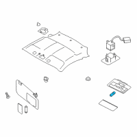 OEM Scion FR-S Map Lamp Bulb Diagram - SU003-02569