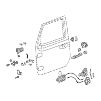 OEM 2021 Jeep Gladiator Loop-Door Check Strap Door Half Diagram - 55397012AA