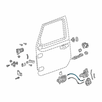 OEM 2018 Jeep Wrangler Cable-Inside Lock Cable Diagram - 68301927AA