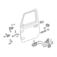 OEM Jeep Gladiator Link-Key Cylinder To Latch Diagram - 68301931AA