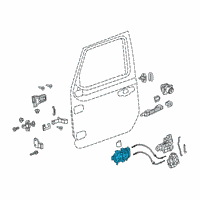 OEM 2021 Jeep Gladiator Handle-Inside Release Diagram - 68323951AD