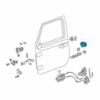 OEM 2019 Jeep Wrangler Cylinder-Door Lock Assembly Diagram - 68384449AB